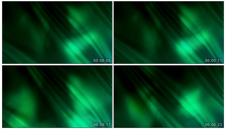 绿色极光荧光天空炫光视频素材