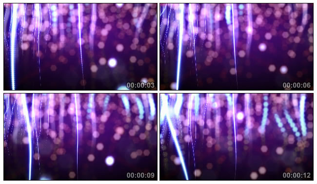紫色虚像朦胧光斑粒子Led视频素材