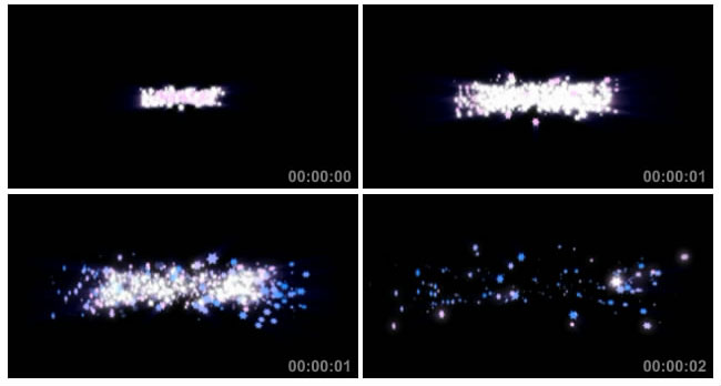闪光星星特效 绚丽五角星特效视频素材