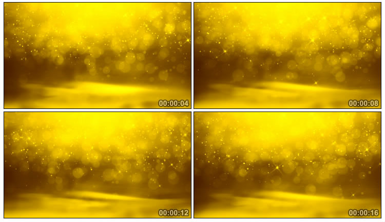 黄色光斑粒子背景视频素材