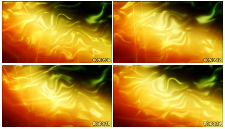 炫彩黄光晕动态变化火纹Led大屏幕视频素材