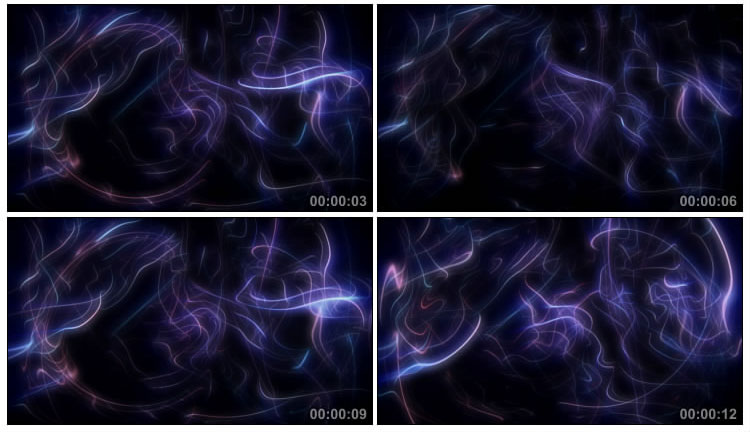 紫色烟雾丝烟青烟萦绕视频素材