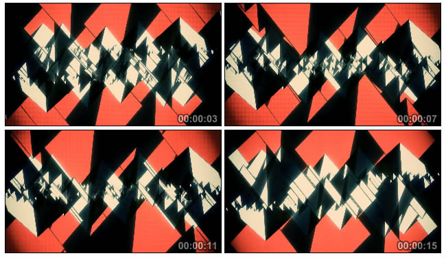 抽象动态三角Led视频素材