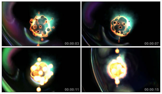 火焰球能量爆炸Led视频素材