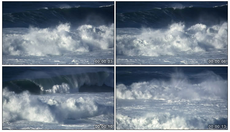 海上浪花摄影视频素材