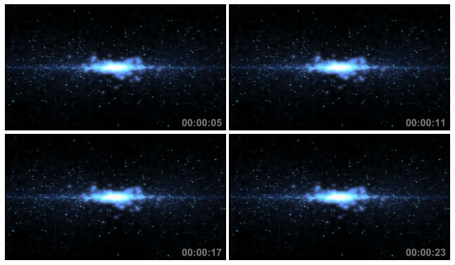 星云粒子爆炸穿梭Led视频素材