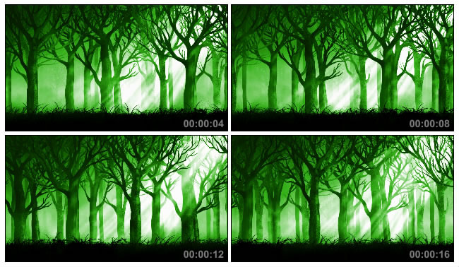 绿色童话森林Led视频素材