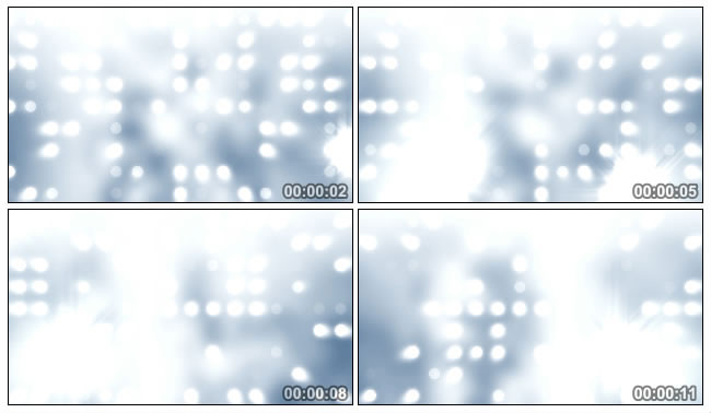 白色炫光耀眼光斑闪烁Led视频素材