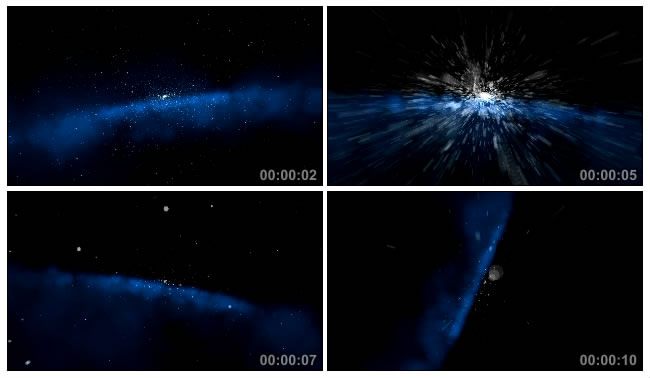 星际超炫动态粒子Led视频素材