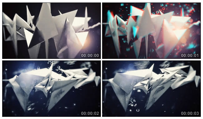 折纸抽象动感视频素材