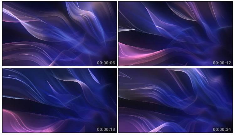 紫色浪漫烟雾花瓣形状生长视频素材