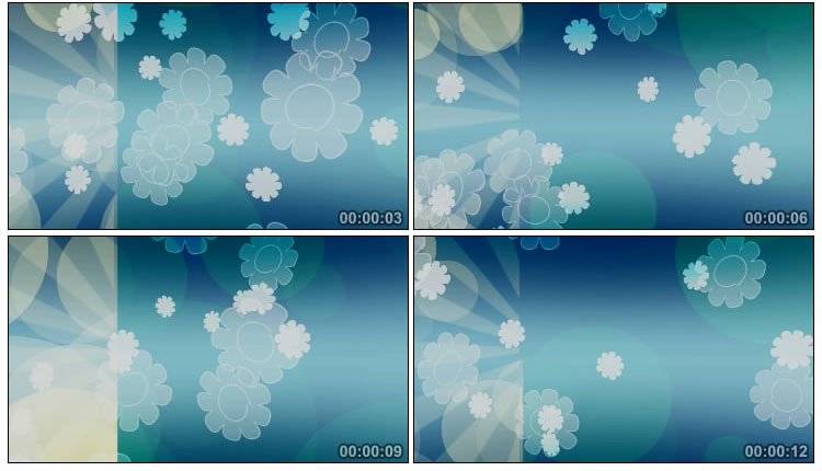 蓝天白花瓣动态背景视频素材