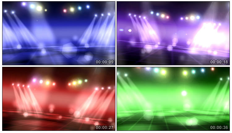 动感舞台聚光投射灯光效变幻视频素材