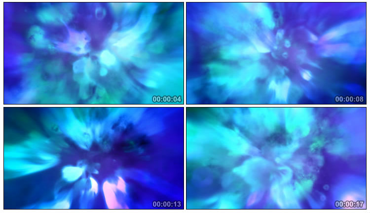 蓝色油彩模糊朦胧视频素材