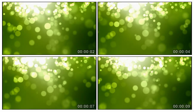 绿色小清新光斑泛动Led背景视频素材