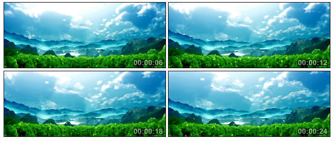 山峦苍山绿树led背景视频素材