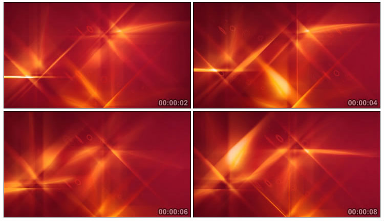 红色炫光射出光芒红光转动视频素材
